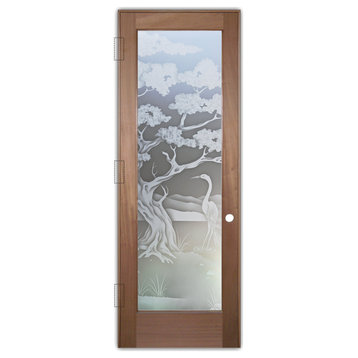 Interior Prehung Door or Interior Slab Door - Bonsai Egret - Mahogany - 28"...