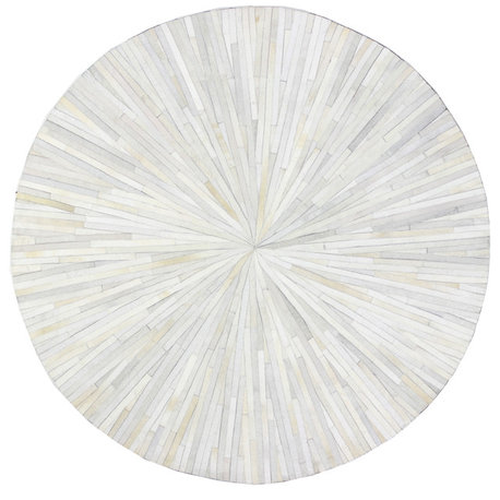 Bashian Grant Area Rug, Ivory, 6'x6'