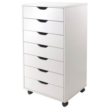 Ergode Halifax 7-Drawer Cabinet, Cart, White