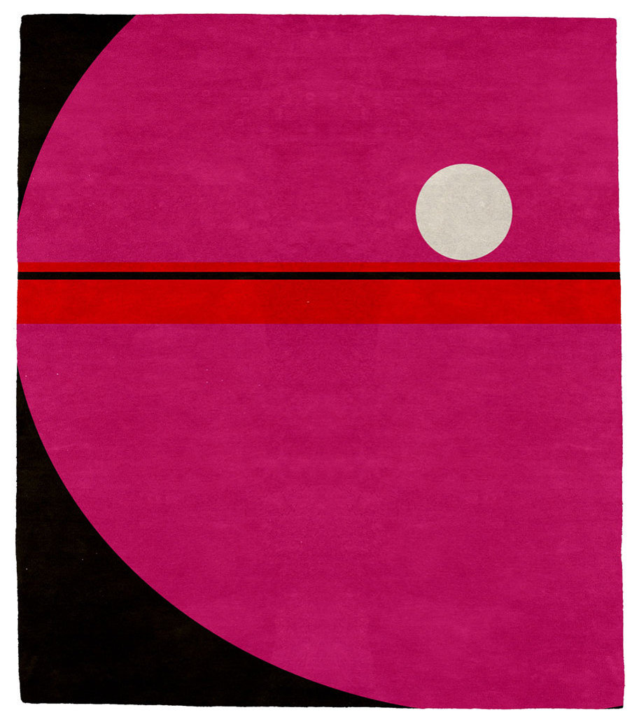 Lovers B Wool Signature Rug, 6' Round - Contemporary - Area Rugs - by ...