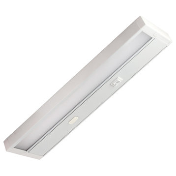 LED Under Cabinet Lighting Fixture- Edge Lit- Dimmable 10W 750 Lumens, Tri-Color