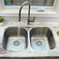 32"L x 19"W Stainless Steel Double Basin Dual mount Kitchen Sink with Strainers