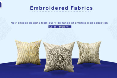 Embroidered Cushion Fabrics