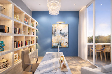 Home office - contemporary home office idea in Los Angeles