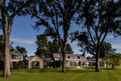 Example of a trendy exterior home design in Boston