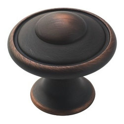 Amerock - Amerock BP53002-ORB Oil Rubbed Bronze Discus Cabinet Knob - Cabinet And Drawer Knobs