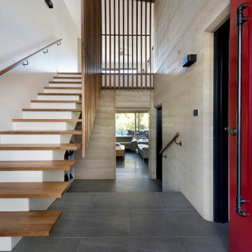 Entry/Staircase - The Rammed Earth House