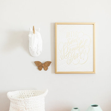 Whimsical Floral Girls Bedroom by Design Loves Detail