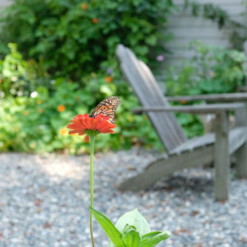 Rustic Peastone Patio & Garden - World's End, Hingham