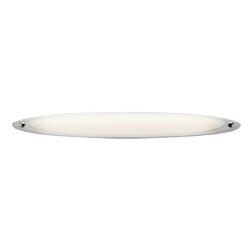 Kichler Polished Nickel and Matte White Acrylic 45" Fluorescent Bath Wall