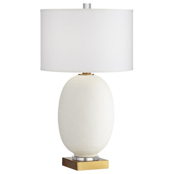 Pacific Coast Hilo 1-Light Table Lamp, White