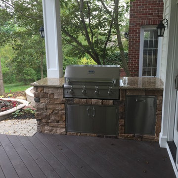 Powell OH Open Porch and Multi-Level Patio Hardscape