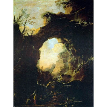 Salvator Rosa Grotto With Cascades Wall Decal