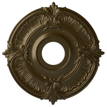 18"OD x 4"ID x 5/8"P Attica Ceiling Medallion (Fits Canopies up to 5"), Brass