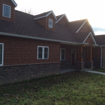 Material supplied for a Craftsman style new construction project