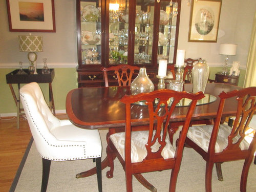 Update And Brighten Dining Room Set Green Or White Chairs