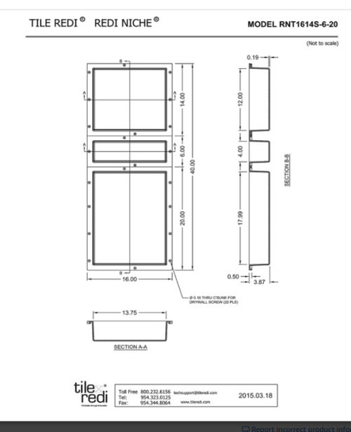 bullnose or jolly edge in shower niche & edge of shower walls? grout?