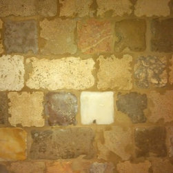 Tumbled rustic backsplash - Tile