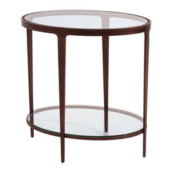 Ellipse End Table by Charleston Forge - Side Tables And End Tables