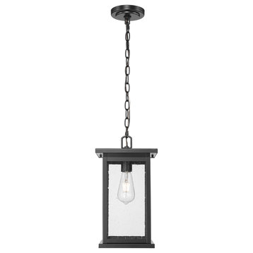 1 Light 8.5 in. Powder Coated Black Outdoor