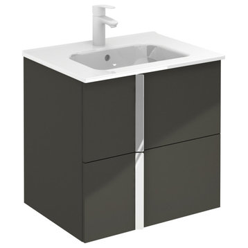Unit 24" Onix 2 DR Anthracite With Basin