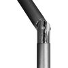 9' Grey Push-Button Tilt Crank Lift Aluminum Umbrella, Olefin, Straw