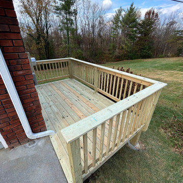6' x 12' Pressure-Treated Wood Deck