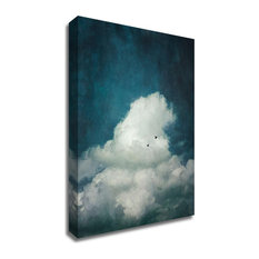 18" x 24" The Cloud by Dirk Wustenhagen - Wall Art Print on Canvas Fabric Blue