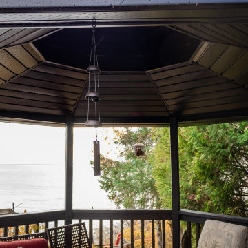 Gazebo Covered with Aluminum Soffits and Fascia on the Waterfront.