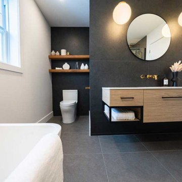 The black and gold bathroom