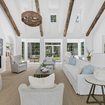 Beach Style Living Room
