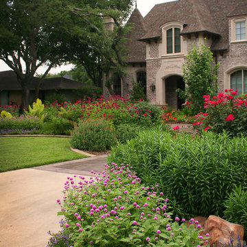 Contemporary Pool Compliments English Garden Style
