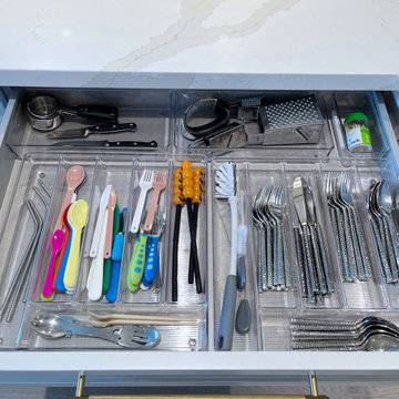 After: Sleek and Functional Cutlery Drawer with Acrylic Dividers