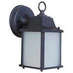 Craftmade - Coach Lights 1-Light Wall Lantern in Textured Matte Black - LED (included) - The very definition of classic outdoor lighting  the Coach Lights collection is a welcome - and welcoming - sight for homes of every size. The simple  straightforward shape of the body  with panels of sparkling glass  is a perfect complement to the gracef&nbsp