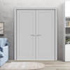 Solid French Double Doors 60 x 80 | Quadro 4111 Matte Grey