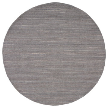 Safavieh Kilim Klm125F Solid Color Rug, Light Gray, 6'x6'