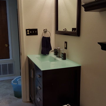 Hallway bathroom remodel