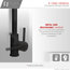 STYLISH Single Handle Pull Down Matte Black Kitchen Faucet
