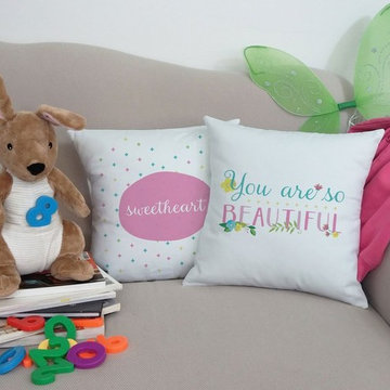 Words and Quote Throw Pillows
