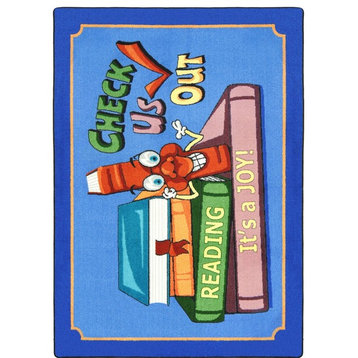Kid Essentials, Language & Literacy Check Us Out Rug