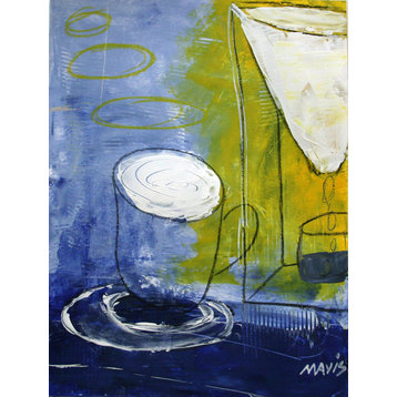 "Colando Cafe" Original Abstract By Mavis