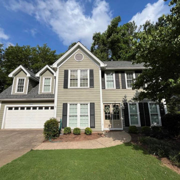 Woodstock, GA Siding Replacement with James Hardie - HardiePanel Vertical Siding