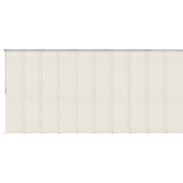 Elza 10-Panel Track Extendable Vertical Blinds 120-218"W