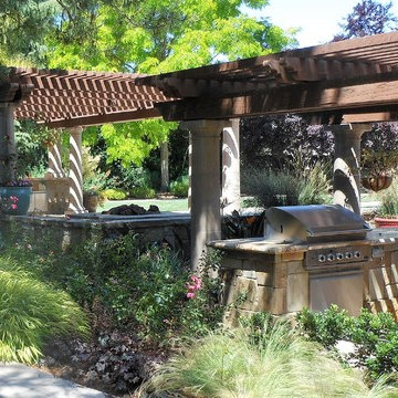 Southwestern style house with pool, Saratoga, CA