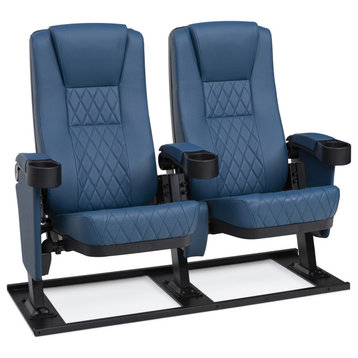 Seatcraft Madrigal Movie Theater Seating, Blue, Row of 2