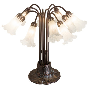 22H White Pond Lily 10 LT Table Lamp
