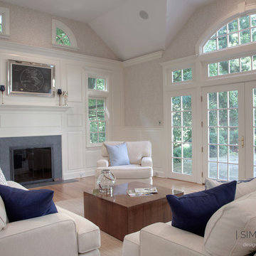 Village Road Family Room Staging