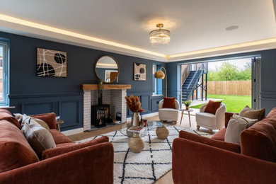 Inspiration for a modern living room in Other.