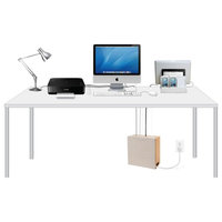 Cord Corral Cable and Cord Organizer, Zen, With New 8-A/C + 3 Usb Power Strip