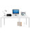 Cord Corral Cable and Cord Organizer, Zen, With New 8-A/C + 3 Usb Power Strip